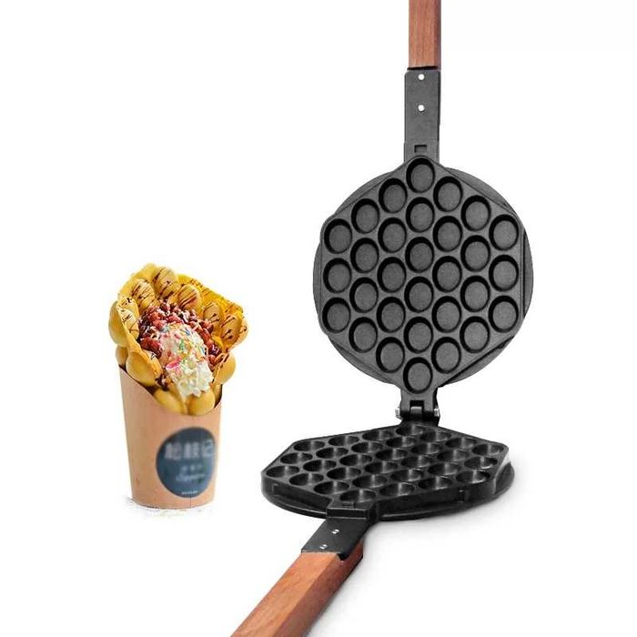 Bubble waffle nowa patelnia nowy wzór  maszyna babelkowa gofry