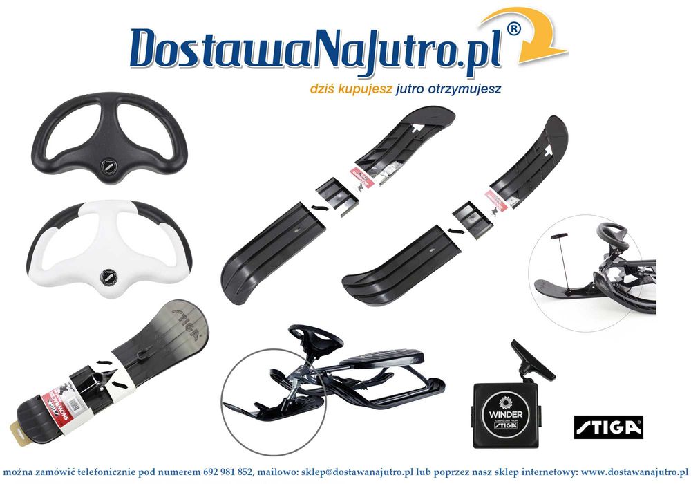 STIGA płoza przednia boczna nartosanki część ultimate king size