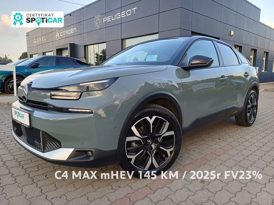 Citroën C4 C4 1.2 mHEV Max eDCT6 Max 145 KM / DEMO / GWARANCJA/ FV23%