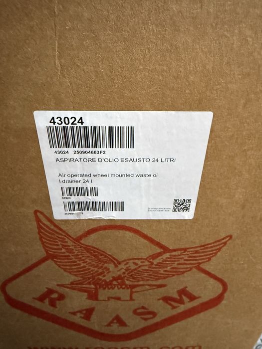 Wysysarka pneumatyczna 24l Raasm 43024 nowa