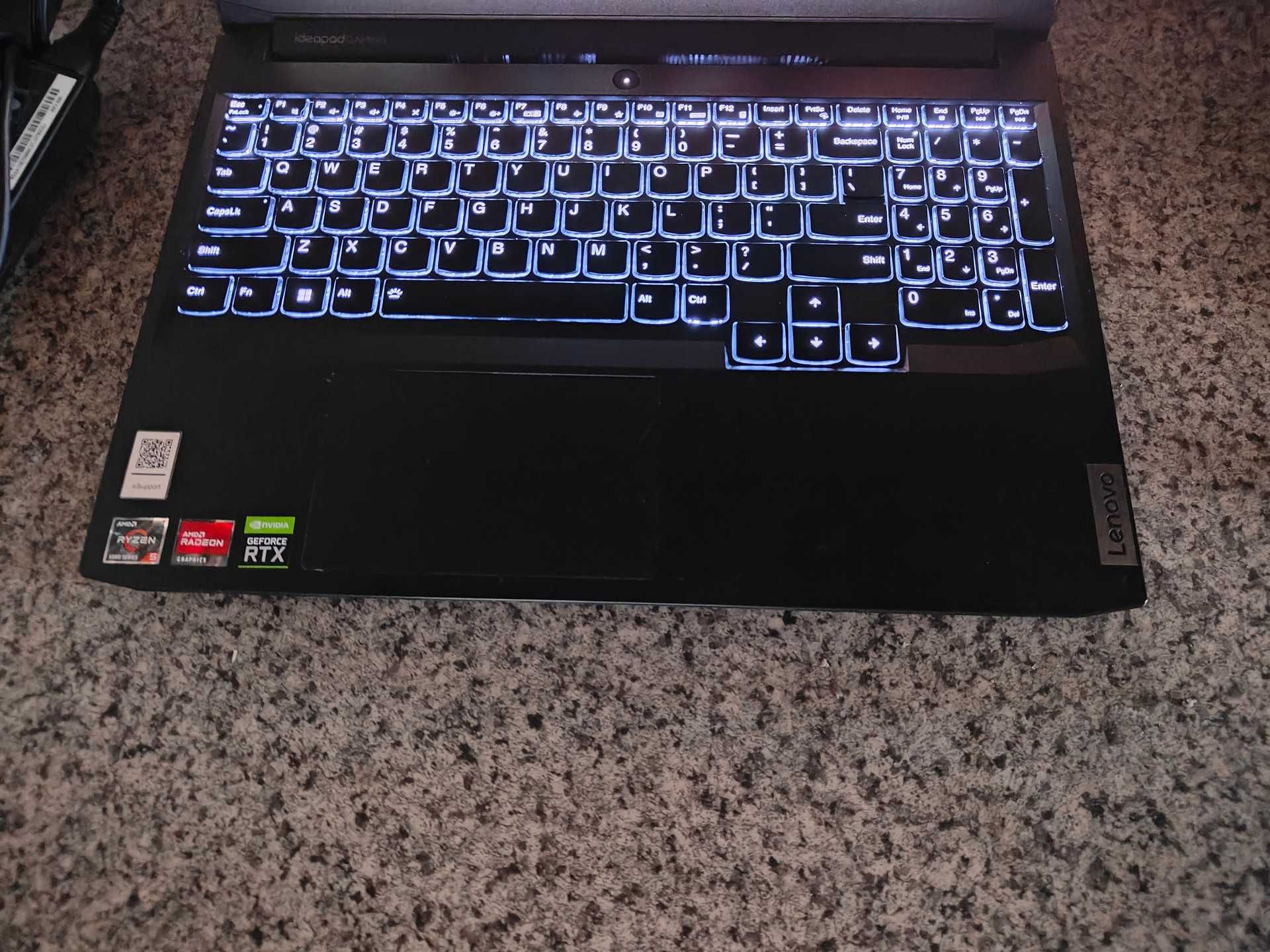 Ноутбук Lenodo Ideapad 3 FHD 120Hz 5600H 32GB 500GB SSD RTX3050Ti
