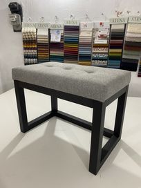 Ławka puf siedzisko do przedpokoju ławeczka tapicerowana guziki