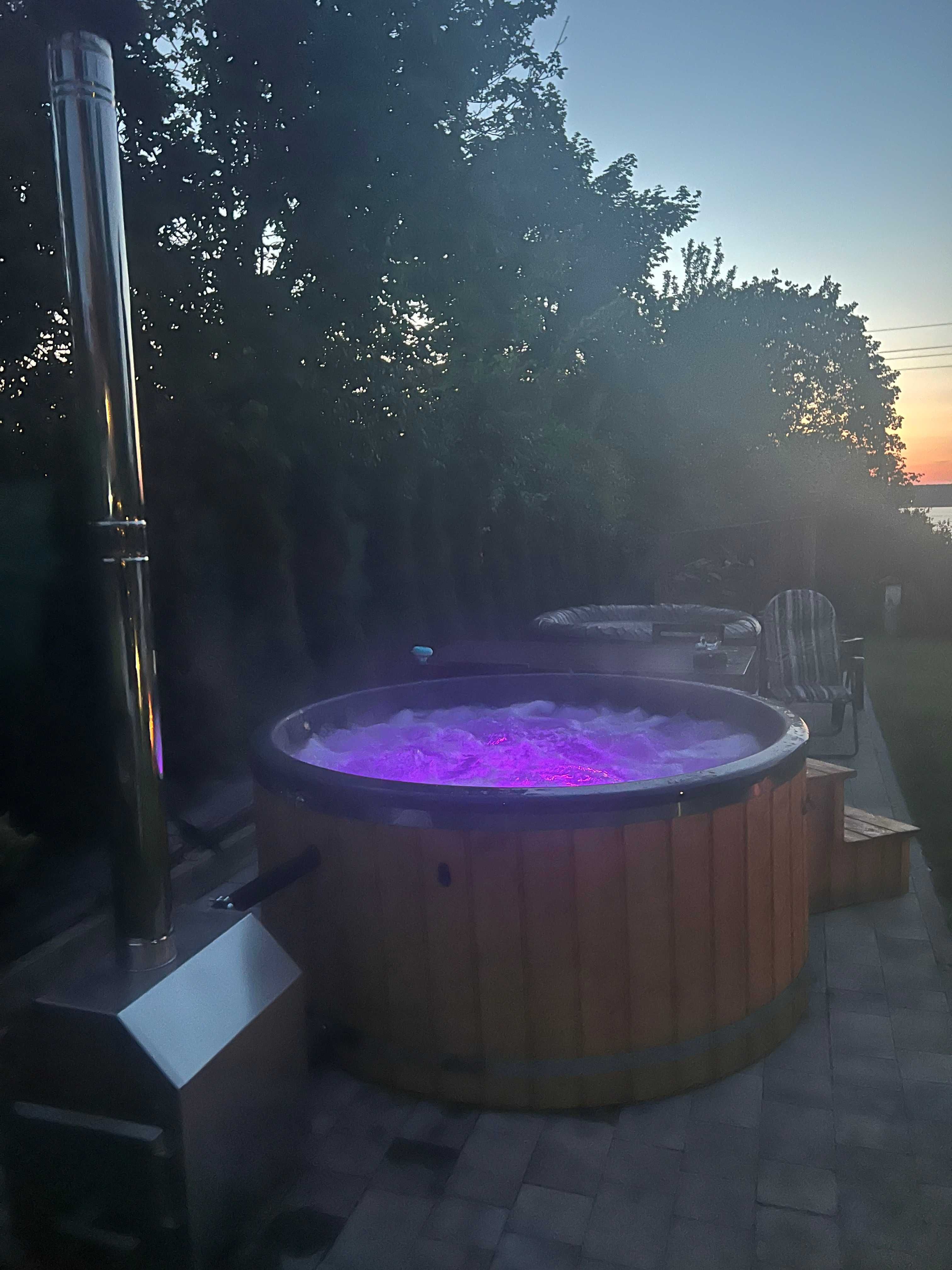 Domek Narty z Balią Jucuzzi z widokiem na jezioro, plac zabaw, Mazury