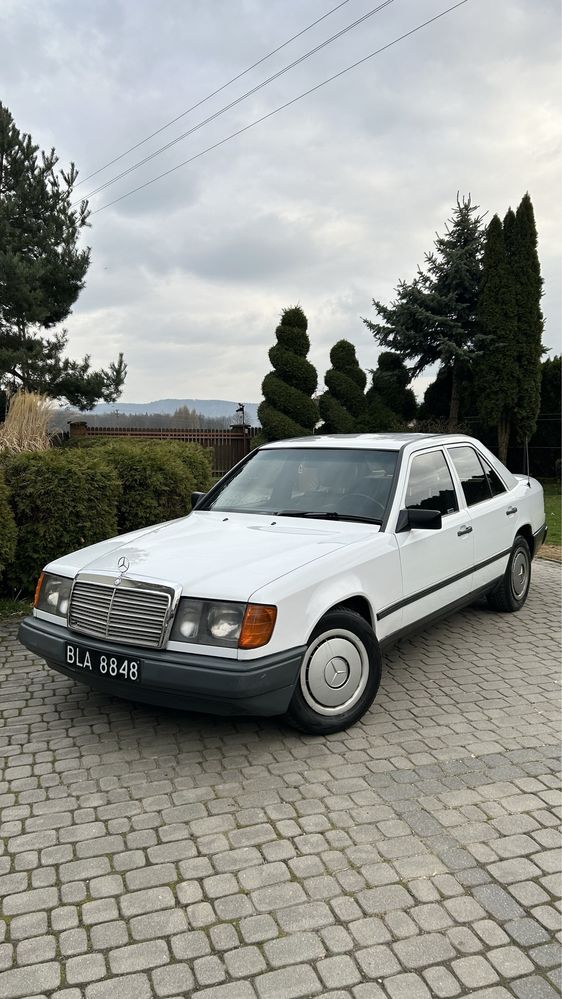 Mercedes Benz w124 Biały 1988r klimatyzacja Mercem do Ślubu klima 3.0D