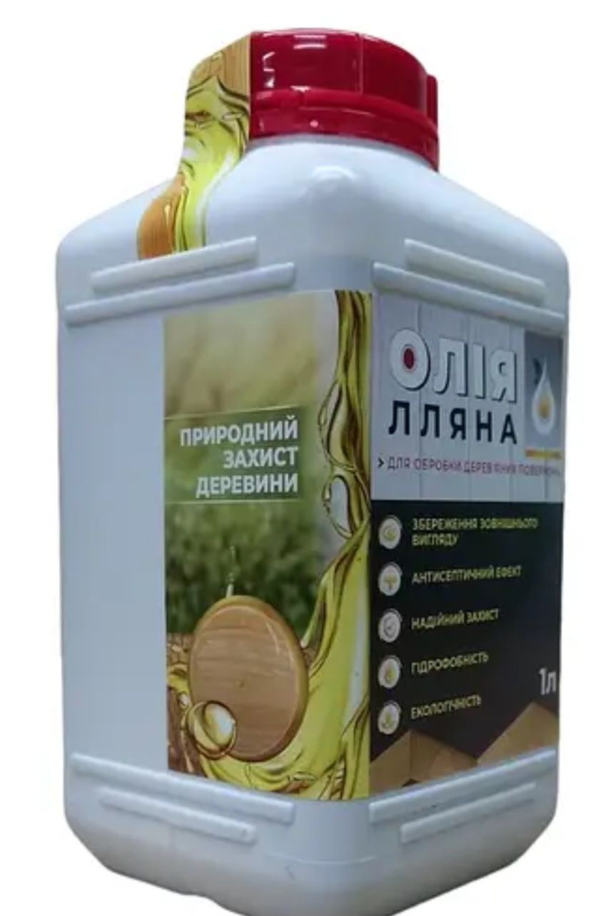 Льняное масло для обработки древесины за 1л 150 грн