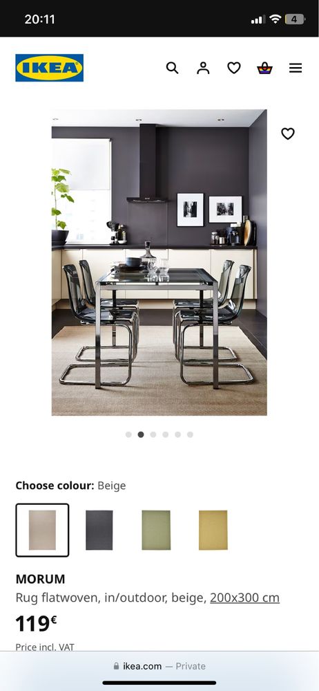 Tapete ikea beje interior ou exterior