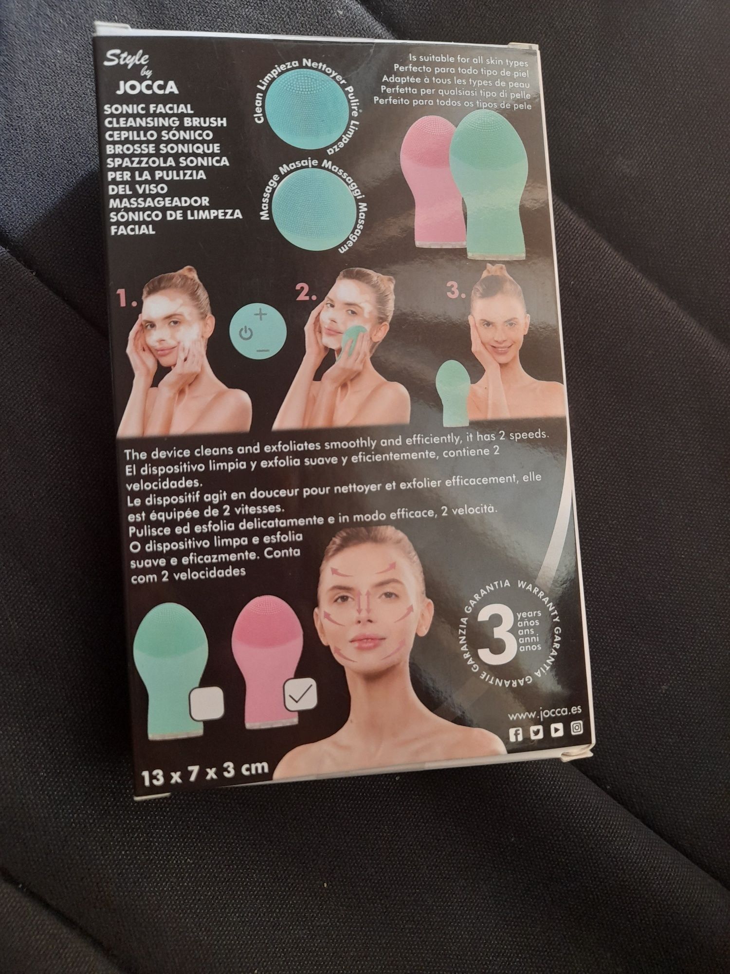 Massageador sónico de limpeza facial-NOVO