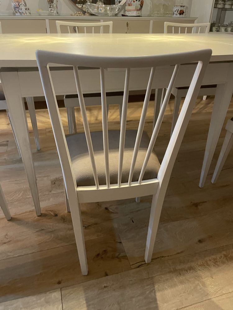 Conjunto mesa de sala de jantar + 7 cadeiras