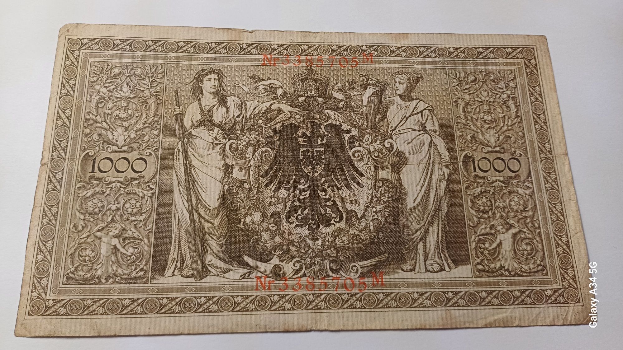 PROMOÇÃO--1000 marks 1910 Império Alemão ORIGINAL Alemanha