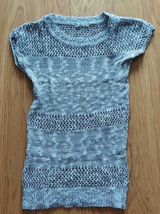 Orsay ażurowy sweterek szary S mega sexy!