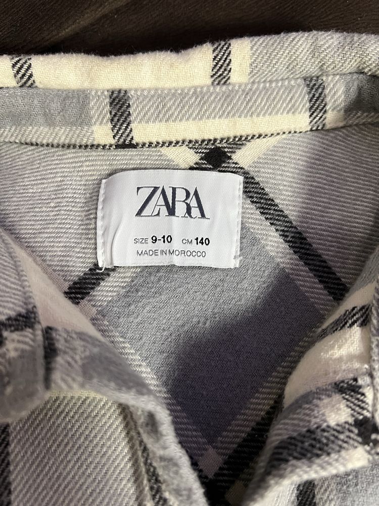 Теплая рубашка Zara на девочку 9 лет, 140 см
