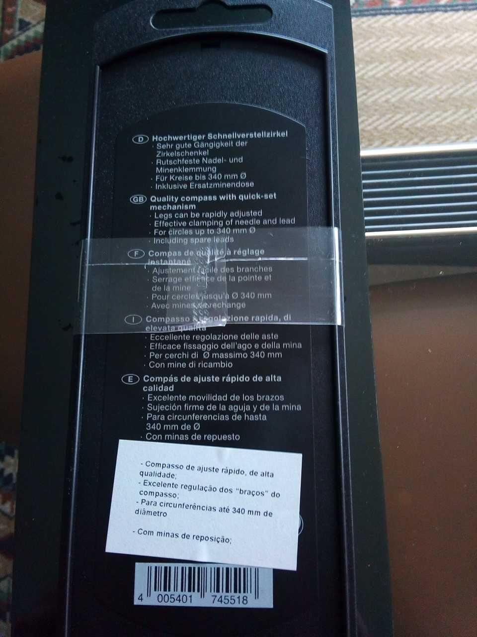 Compasso Faber-Castell para uso escolar, NOVO!