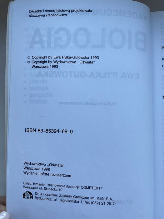 Biologia vademecum maturzysty