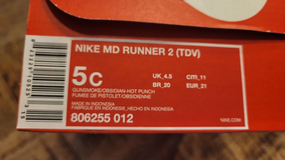 Buty dziecięce Nike MD Runner 2 (TDV) nowe
