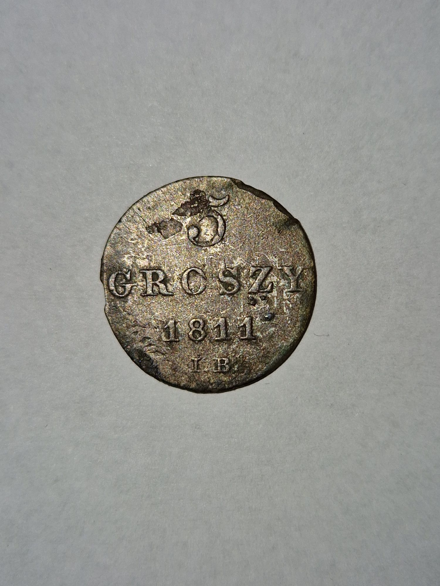 5 groszy 1811 / Przebitka / Księstwo Warszawskie