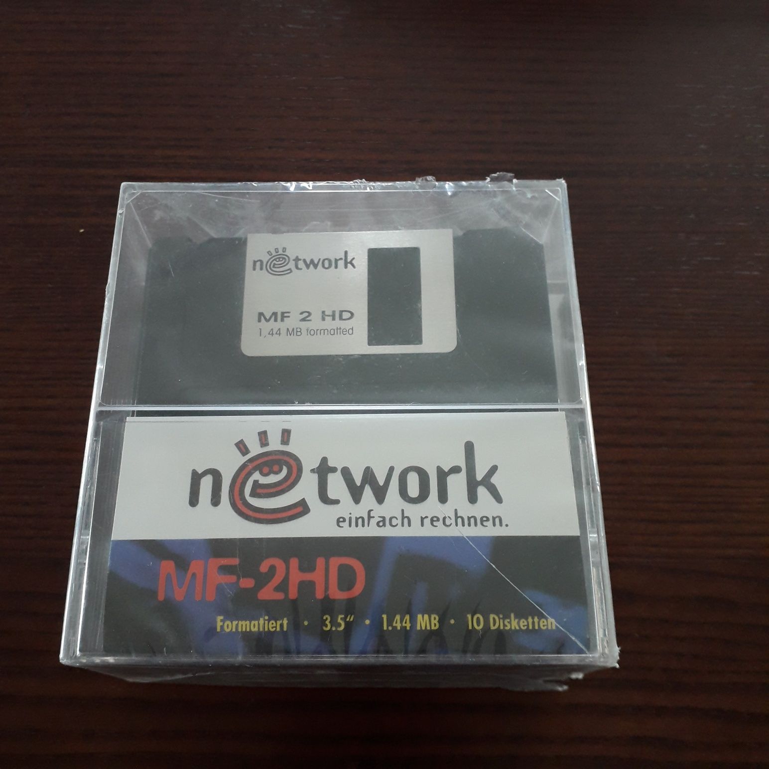 NETWORK nowe dyskietki MF-2HD 3.5" 1.44MB 10 sztuk w folii