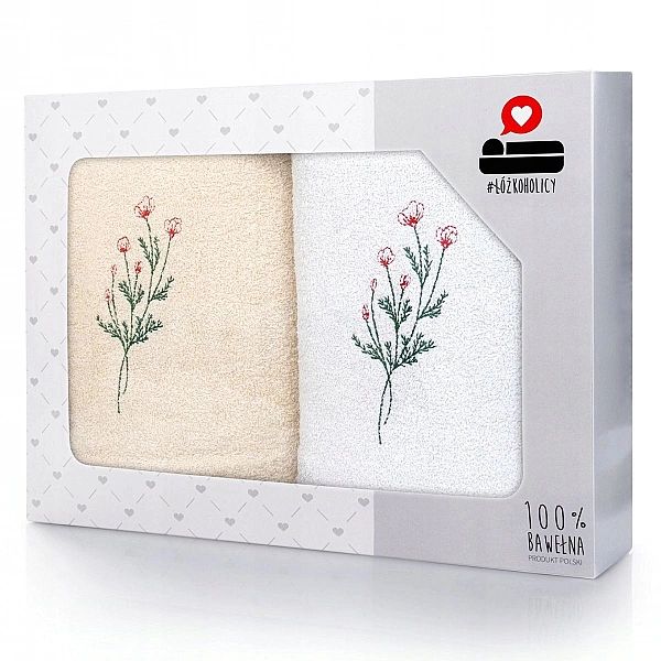 Komplet Ręczników Prezent Frotte 2szt 70x140 Luba zestaw