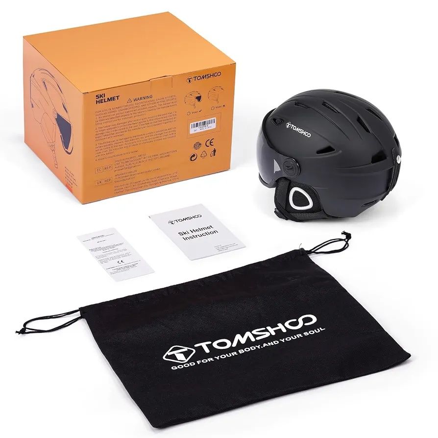 TOMSHOO Kask narciarski dla mężczyzn rozmiar L 59-61cmkobiet