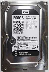 HDD винчестер диск 3,5" 500 гб gb Western Digital Black WD5003AZEX