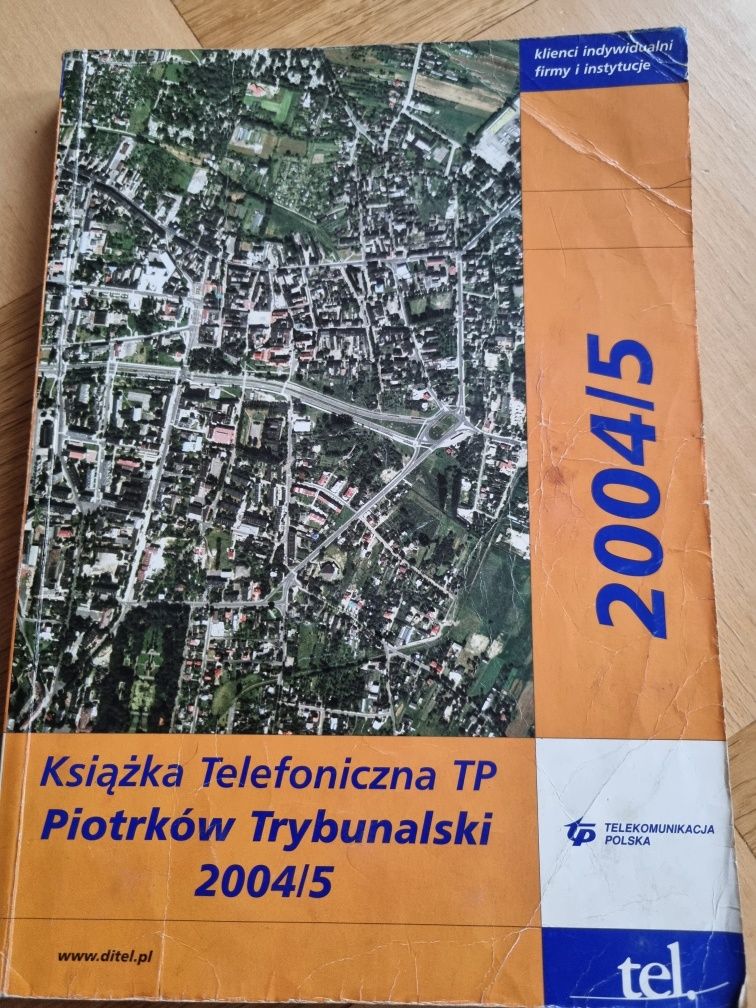 Książka telefoniczna Piotrków Trybunalski I powiaty 2004/5.