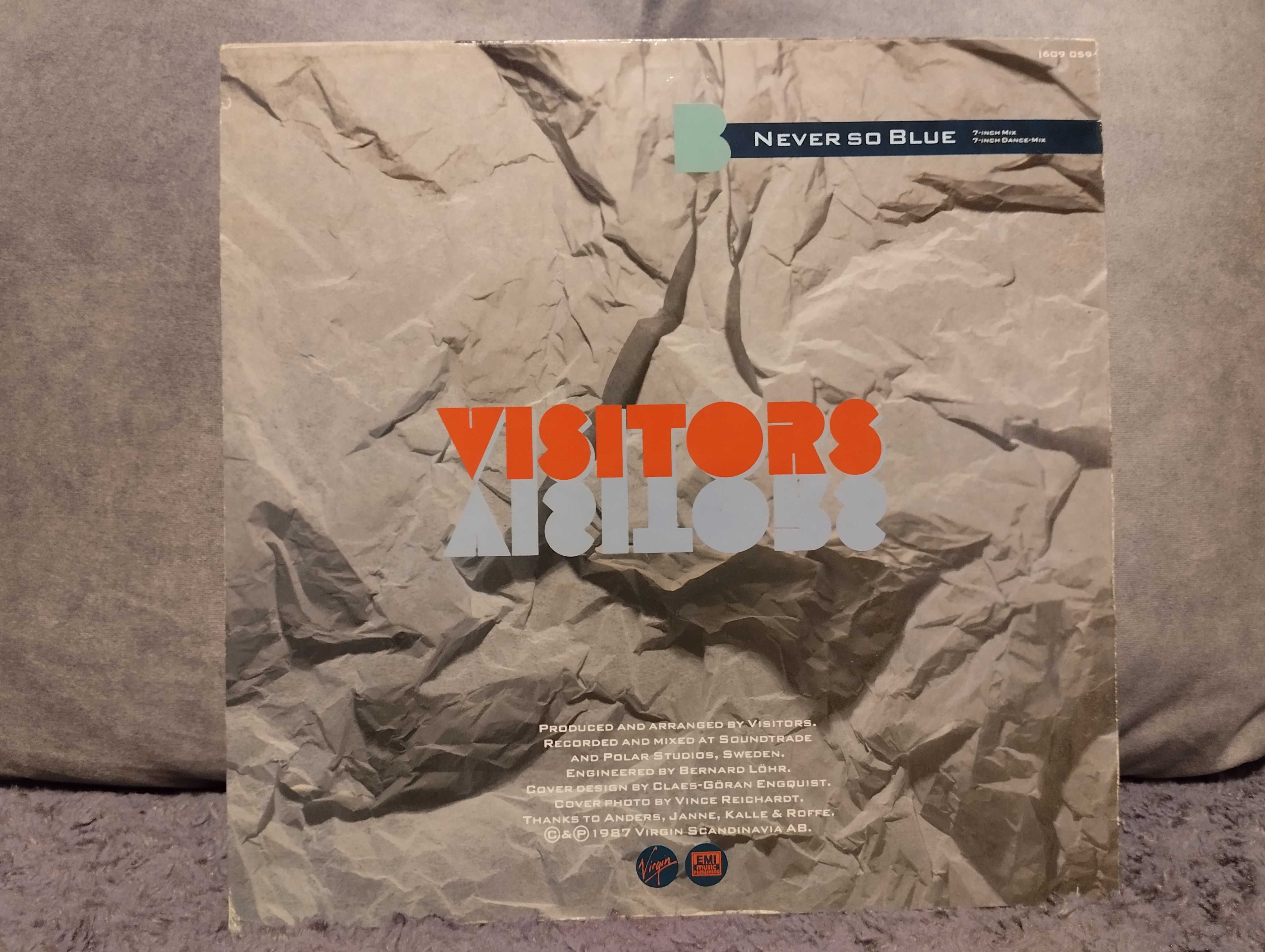 winyl   visitors / never so blue (12 inch)