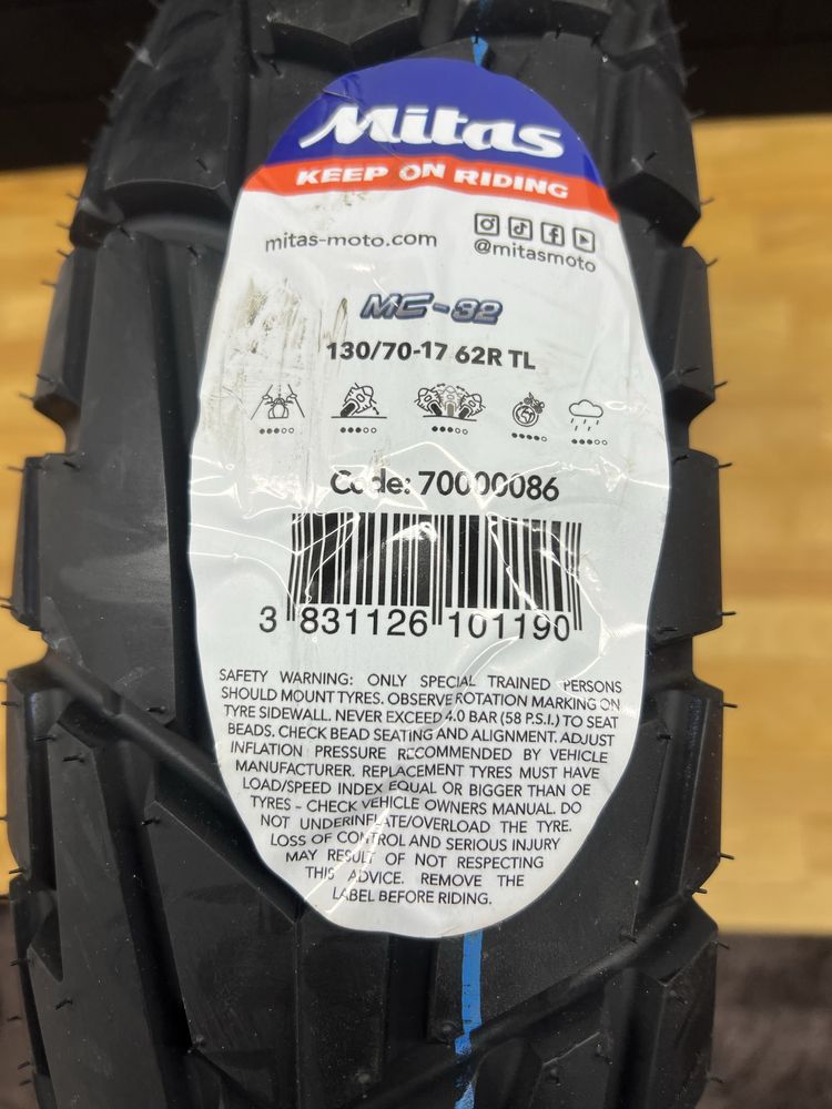 Opona motocyklowa Mitas WinScoot MC32 130/70-17 M+S tył szosowa enduro