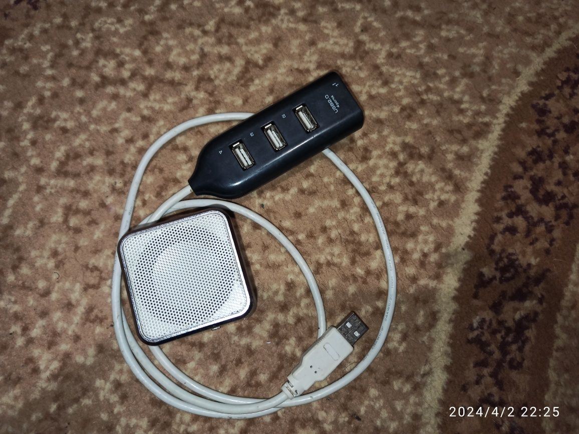 Різна електроніка, usb hub + колонка