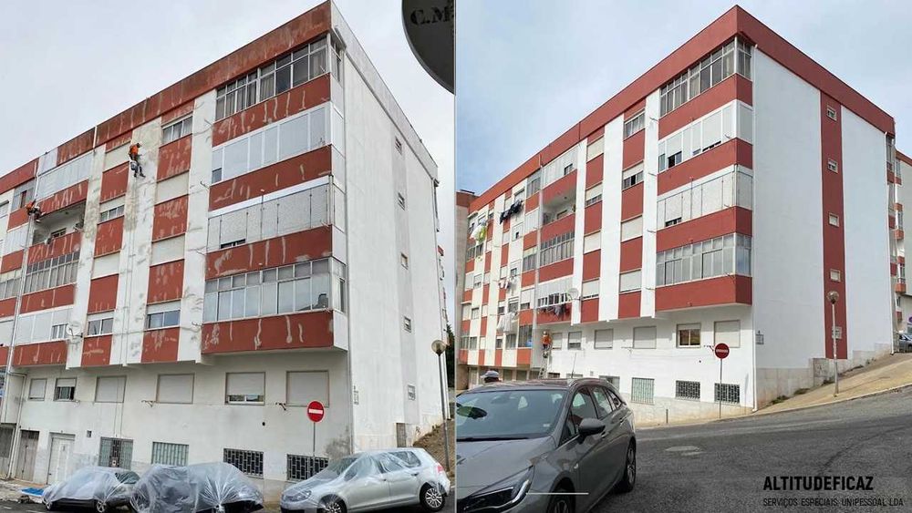 Reabilitação, pintura, impermeabilização - Qualquer trabalho em altura