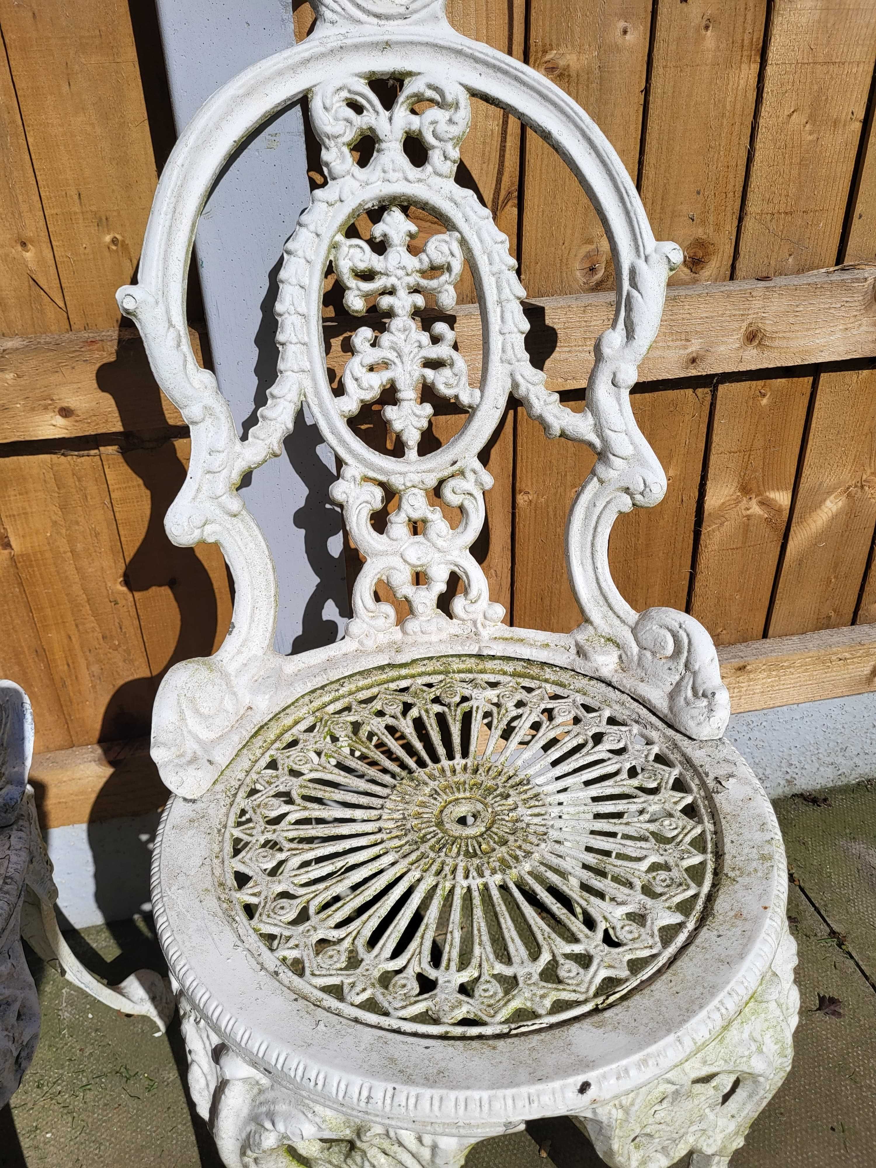 Komplet całorocznych aluminiowych mebli ogrodowych Barokowy styl
