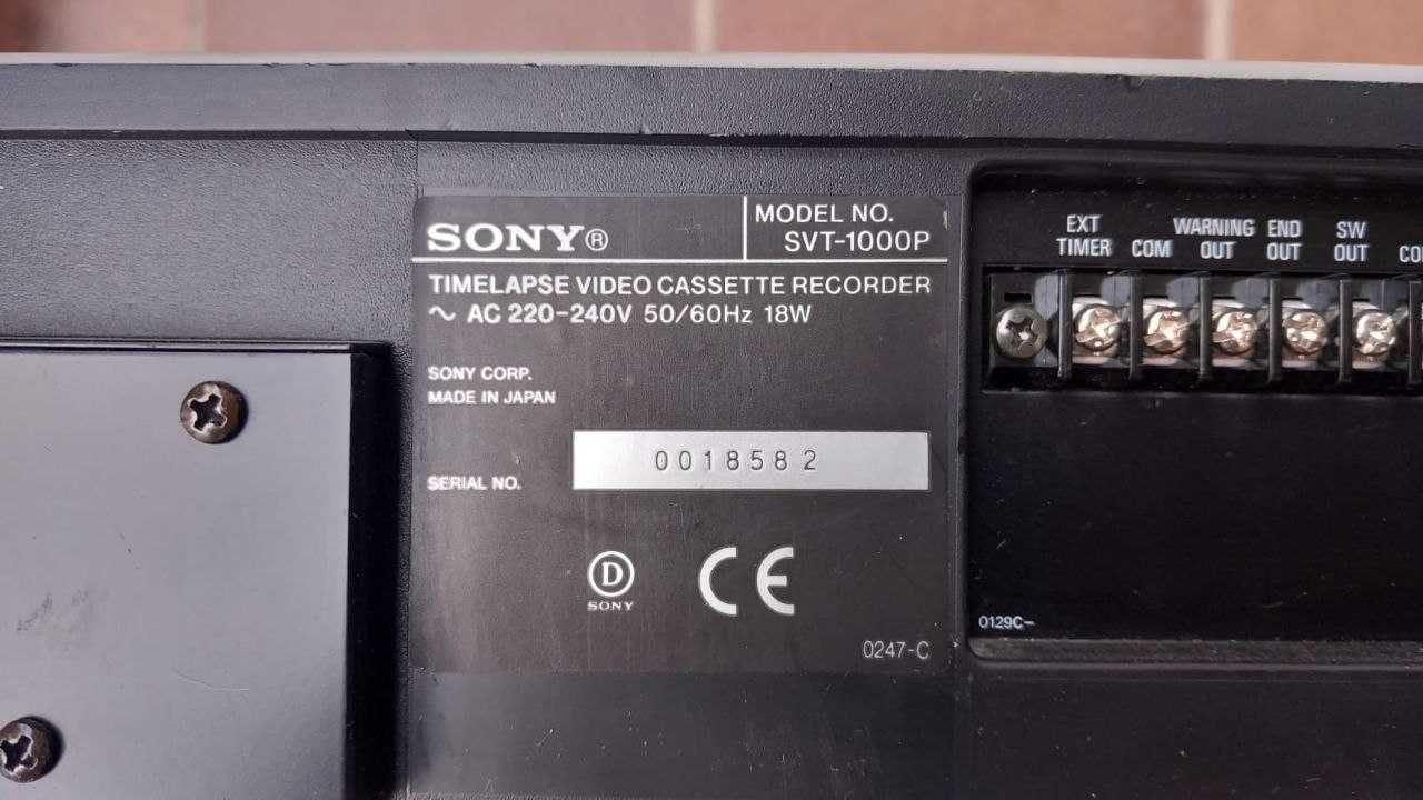 Sony SVT-1000P Time Lapse Video Cassete Recorder