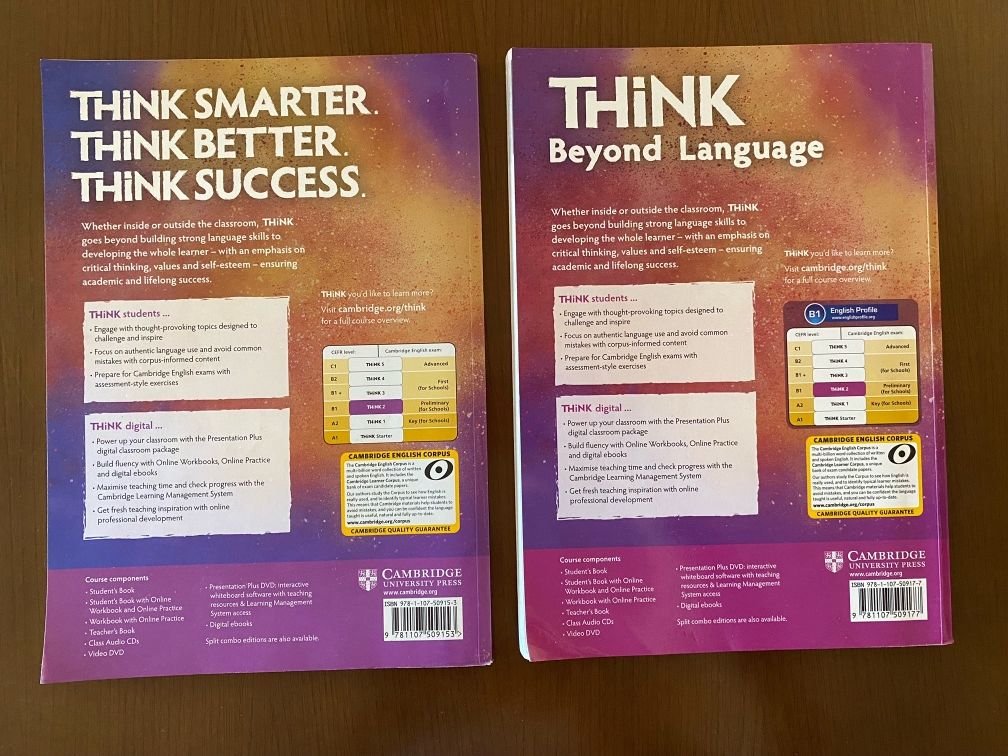 Livros "Think 2" cambridge - inglês