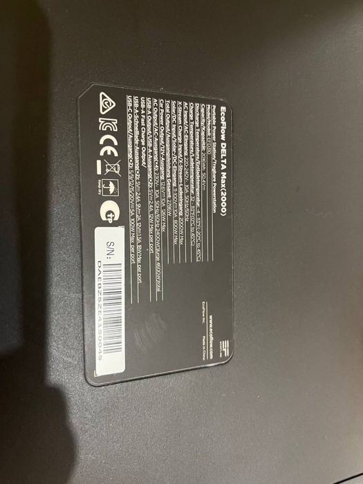 Терміново! Зарядна станція EcoFlow DELTA Max 2000 (2016 Вт·год) EU