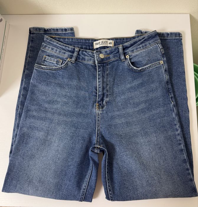 Джинси мом сині