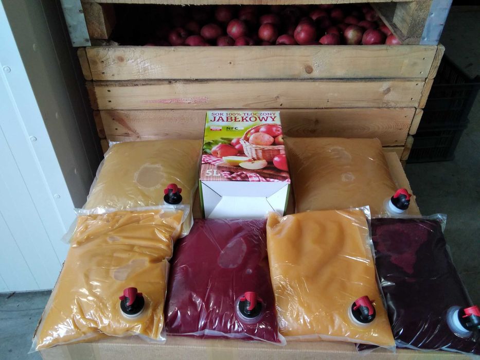 Sok tłoczony, 100% naturalny, NFC, jabłkowy 5L