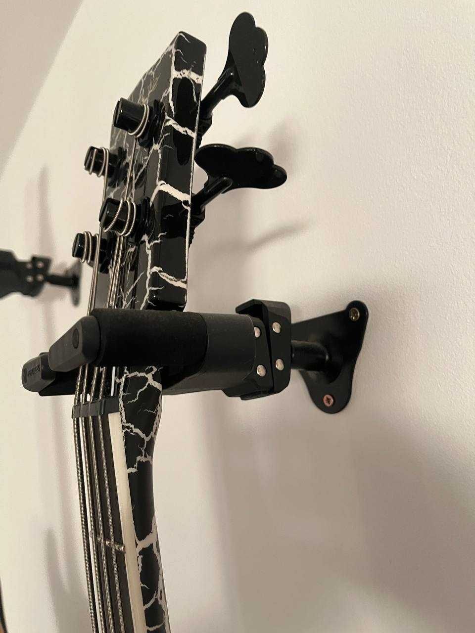 Dunable DE R2 Bass Black/White Crackle 2024 - Long Scale