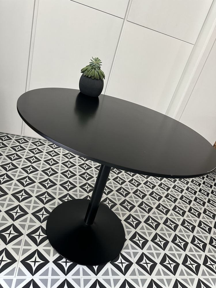 Mesa de jantar redonda MDF e metal Yvetta 90cm