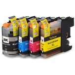 Pack 4 Tinteiros Compatíveis Brother LC980/ LC1100 (BK,C,Y,M)