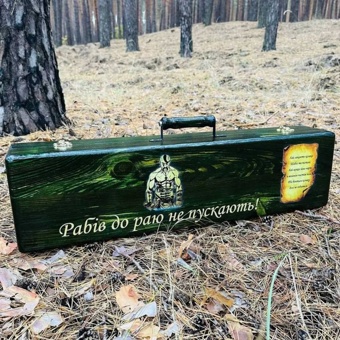 преміум подарунок для чоловіка, набір шампурів у кейсі, Шампура V.I.P