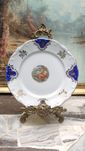 Bareuther stary porcelanowy talerzyk deserowy scenka rodzajowa Niemcy