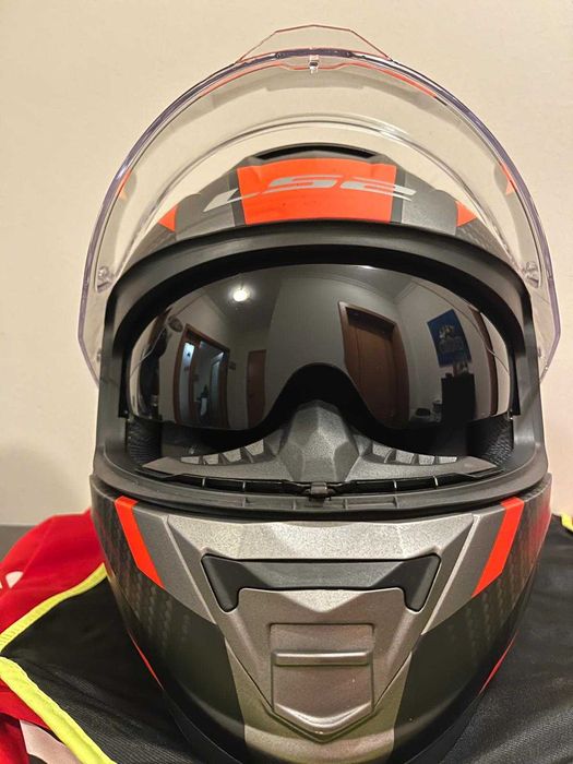 Capacete Modular HJC I90 Solid Azul Anodizado