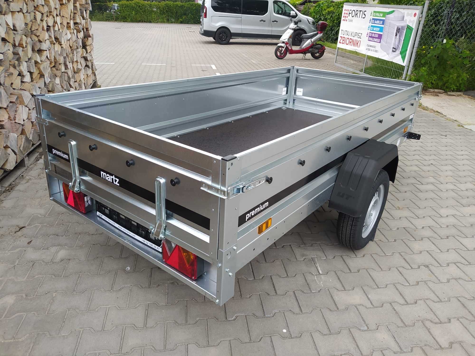Mega cena przyczepa  Martz premium 264 wym wew 264x126x40cm budowlanka
