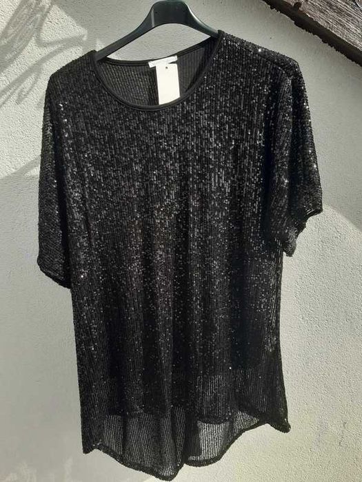 Elegancka cekinowa włoska tunika