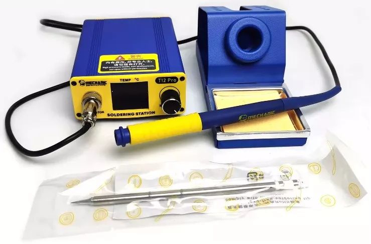 Паяльна станція, одноканальна, контактна Mechanic T12 Pro