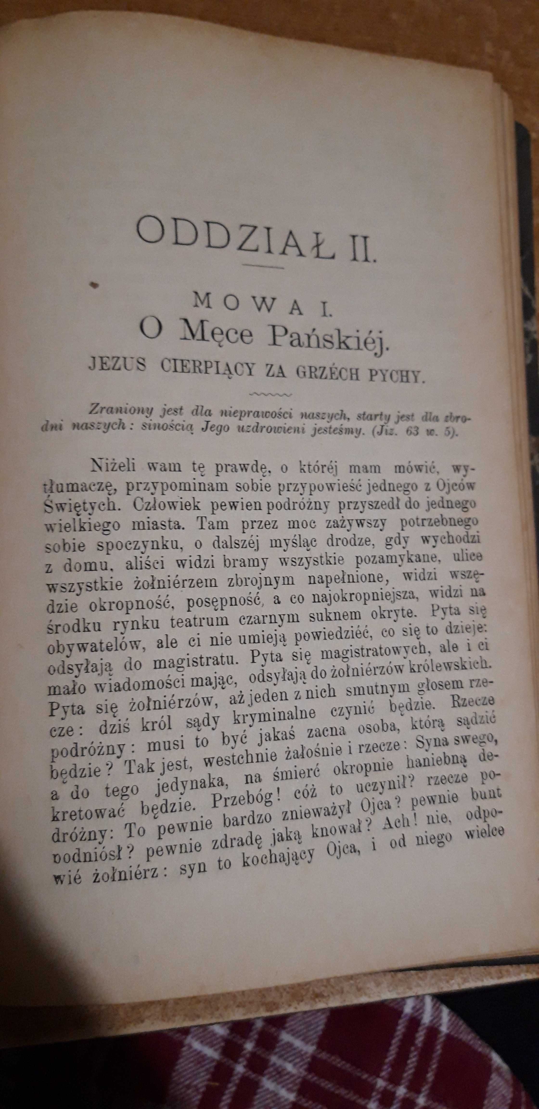 Mowy Parafijalne -Kazania Pasyjne - Ks.T. Grodzicki-Kr.1884,opr.