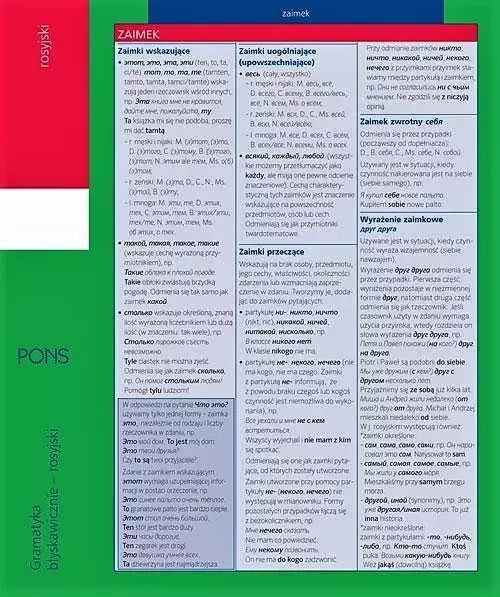 Błyskawicznie Gramatyka Rosyjska Mini