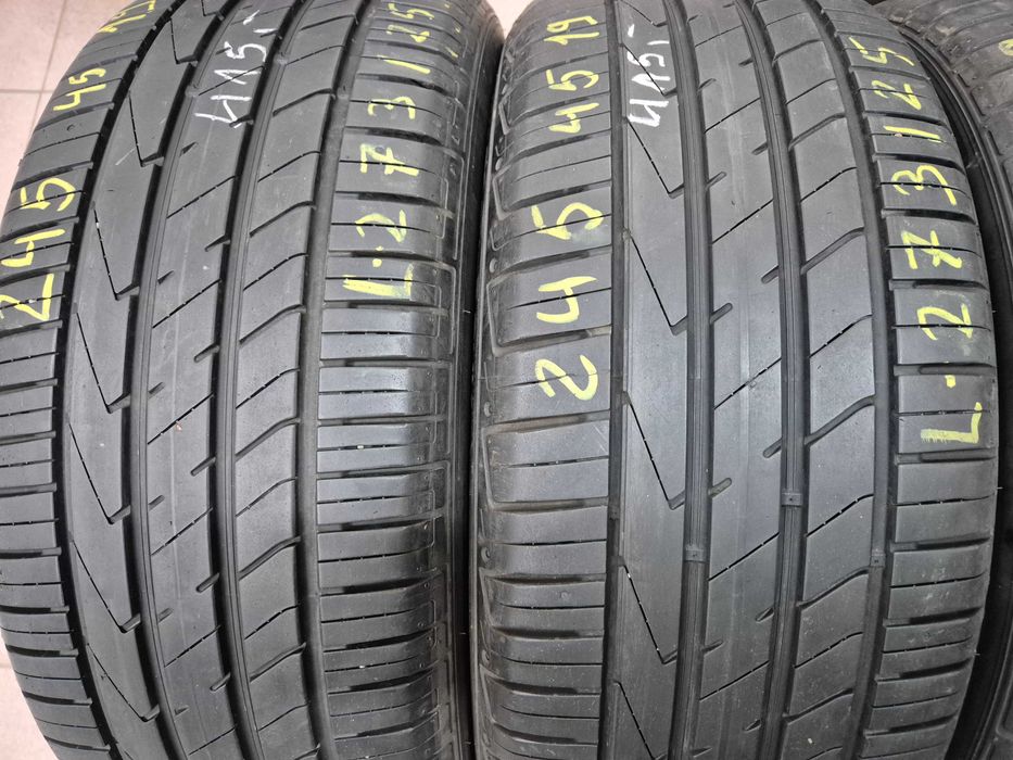 245/45r19 (L273/25)007 2szt 6,5/7mm Ventus S1 Evo 2 HANKOOK LETNIE