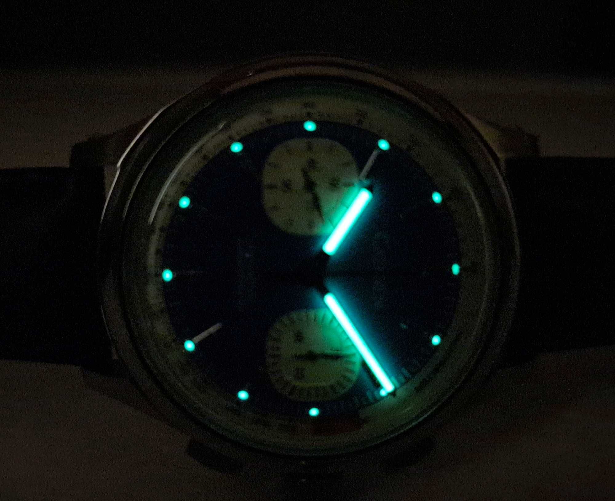 Чоловічий годинник часы Cadisen Mechanical Chronograph ST1900 Blue/W