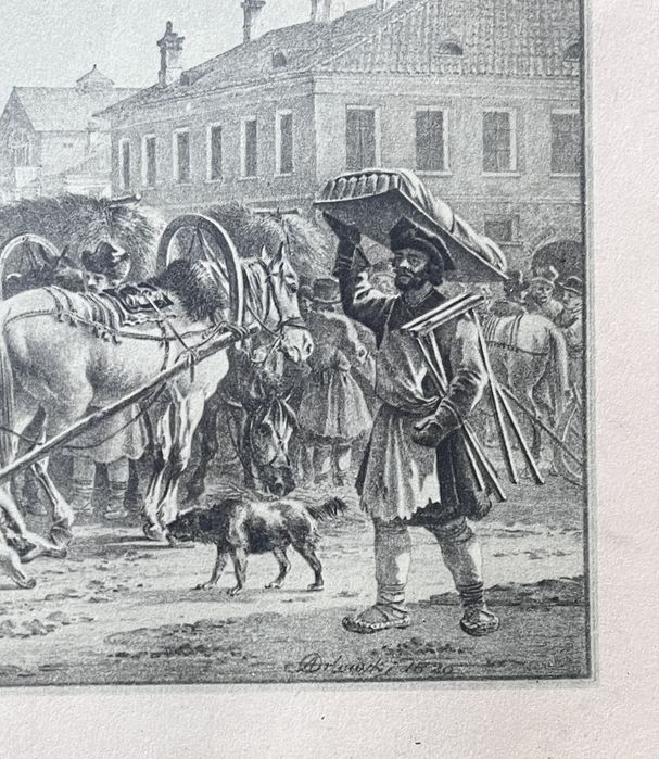 Grafika - Aleksander Orłowski „Wielki bazar”