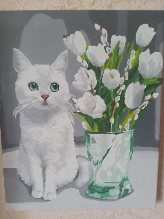 Дві готові картини по номерам