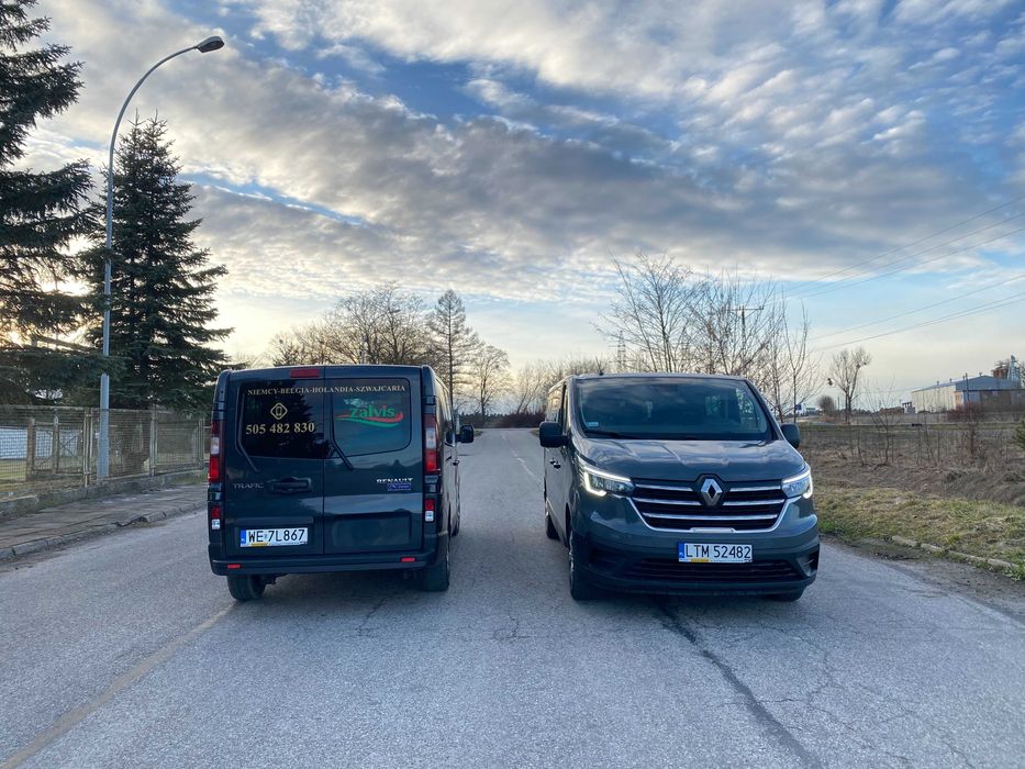Wypożyczalnia busów - Wynajem busa 9 osobowy Renault Trafic - NOWE